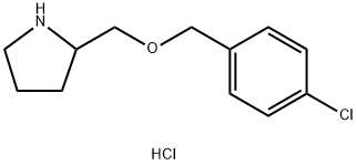 2-(4-Chloro-benzyloxymethyl)-pyrrolidine hydrochloride Structure