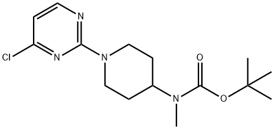 [1-(4-Chloro-pyrimidin-2-yl)-piperidin-4-yl]-methyl-carbamic acid tert-butyl ester 구조식 이미지