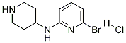 (6-Bromo-pyridin-2-yl)-piperidin-4-yl-amine hydrochloride Structure