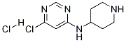 (6-Chloro-pyrimidin-4-yl)-piperidin-4-yl-amine hydrochloride Structure