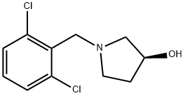 (S)-1-(2,6-Dichloro-benzyl)-pyrrolidin-3-ol 구조식 이미지