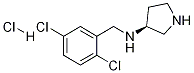 (2,5-Dichloro-benzyl)-(S)-pyrrolidin-3-yl-amine hydrochloride Structure