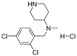 (2,4-Dichloro-benzyl)-methyl-piperidin-4-yl-amine hydrochloride Structure