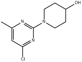 1-(4-Chloro-6-methyl-pyrimidin-2-yl)-piperidin-4-ol 구조식 이미지