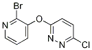 3-(2-Bromo-pyridin-3-yloxy)-6-chloro-pyridazine 구조식 이미지