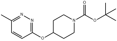 4-(6-Methyl-pyridazin-3-yloxy)-piperidine-1-carboxylic acid tert-butylester Structure