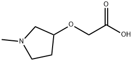 (1-Methyl-pyrrolidin-3-yloxy)-acetic acid Structure