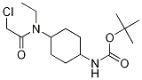 (1R,4R)-{4-[(2-Chloro-acetyl)-ethyl-aMino]-cyclohexyl}-carbaMic acid tert-butyl ester 구조식 이미지