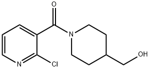 (2-클로로-피리딘-3-일)-(4-하이드록시메틸-피페리딘-1-일)-메탄온 구조식 이미지