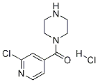 (2-Chloro-pyridin-4-yl)-piperazin-1-yl-Methanone hydrochloride Structure