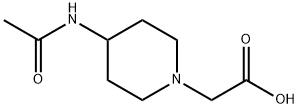 (4-AcetylaMino-piperidin-1-yl)-acetic acid 구조식 이미지