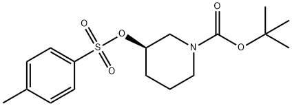 (R)-3-(Toluene-4-sulfonyloxy)-piperidine-1-carboxylic acid tert-butyl ester 구조식 이미지
