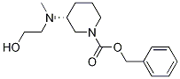(R)-3-[(2-Hydroxy-ethyl)-Methyl-aMino]-piperidine-1-carboxylic acid benzyl ester 구조식 이미지