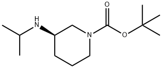 (R)-3-IsopropylaMino-piperidine-1-carboxylic acid tert-butyl ester 구조식 이미지