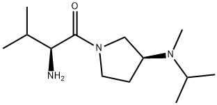 (S)-2-AMino-1-[(S)-3-(isopropyl-Methyl-aMino)-pyrrolidin-1-yl]-3-Methyl-butan-1-one 구조식 이미지