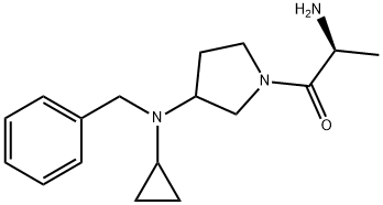 (S)-2-AMino-1-[3-(benzyl-cyclopropyl-aMino)-pyrrolidin-1-yl]-propan-1-one Structure