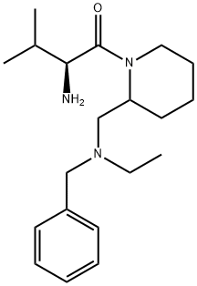 (S)-2-AMino-1-{2-[(benzyl-ethyl-aMino)-Methyl]-piperidin-1-yl}-3-Methyl-butan-1-one 구조식 이미지