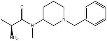 (S)-2-AMino-N-(1-benzyl-piperidin-3-yl)-N-Methyl-propionaMide 구조식 이미지