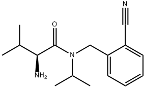 (S)-2-AMino-N-(2-cyano-benzyl)-N-isopropyl-3-Methyl-butyraMide 구조식 이미지