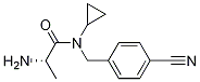 (S)-2-AMino-N-(4-cyano-benzyl)-N-cyclopropyl-propionaMide 구조식 이미지