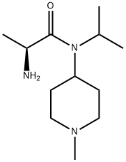 (S)-2-AMino-N-isopropyl-N-(1-Methyl-piperidin-4-yl)-propionaMide 구조식 이미지