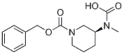 (S)-3-(CarboxyMethyl-aMino)-piperidine-1-carboxylic acid benzyl ester 구조식 이미지