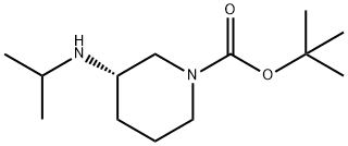 (S)-3-IsopropylaMino-piperidine-1-carboxylic acid tert-butyl ester 구조식 이미지