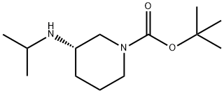 (S)-3-IsopropylaMino-piperidine-1-carboxylic acid tert-butyl ester Structure