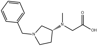 [((R)-1-Benzyl-pyrrolidin-3-yl)-Methyl-aMino]-acetic acid 구조식 이미지