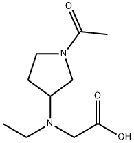 [(1-Acetyl-pyrrolidin-3-yl)-ethyl-aMino]-acetic acid 구조식 이미지