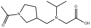 [(1-Acetyl-pyrrolidin-3-ylMethyl)-isopropyl-aMino]-acetic acid Structure