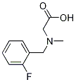 [(2-Fluoro-benzyl)-Methyl-aMino]-acetic acid 구조식 이미지