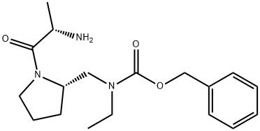 [(S)-1-((S)-2-AMino-propionyl)-pyrrolidin-2-ylMethyl]-ethyl-carbaMic acid benzyl ester Structure