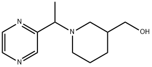 [1-(1-Pyrazin-2-yl-ethyl)-piperidin-3-yl]-Methanol Structure