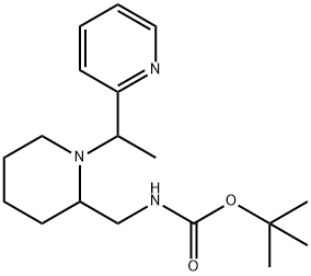 [1-(1-Pyridin-2-yl-ethyl)-piperidin-2-ylMethyl]-carbaMic acid tert-butyl ester Structure