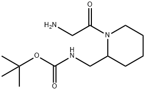 [1-(2-AMino-acetyl)-piperidin-2-ylMethyl]-carbaMic acid tert-butyl ester 구조식 이미지