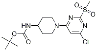 [1-(6-Chloro-2-Methanesulfonyl-pyriMidin-4-yl)-piperidin-4-yl]-carbaMic acid tert-butyl ester 구조식 이미지