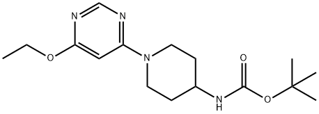 [1-(6-Ethoxy-pyriMidin-4-yl)-piperidin-4-yl]-carbaMic acid tert-butyl ester Structure