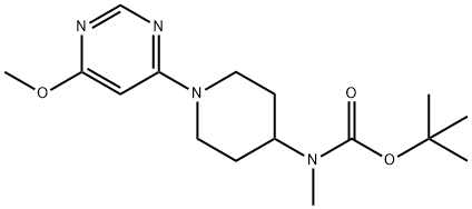 [1-(6-Methoxy-pyriMidin-4-yl)-piperidin-4-yl]-Methyl-carbaMic acid tert-butyl ester Structure