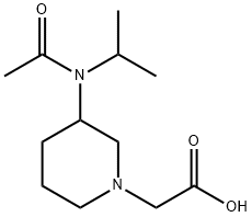 [3-(Acetyl-isopropyl-aMino)-piperidin-1-yl]-acetic acid 구조식 이미지