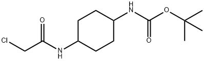 [4-(2-Chloro-acetylaMino)-cyclohexyl]-carbaMic acid tert-butyl  ester Structure