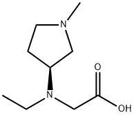 [Ethyl-((S)-1-Methyl-pyrrolidin-3-yl)-aMino]-acetic acid 구조식 이미지