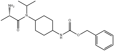 {4-[((S)-2-AMino-propionyl)-isopropyl-aMino]-cyclohexyl}-carbaMic acid benzyl ester Structure