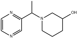1-(1-피라진-2-일-에틸)-피페리딘-3-올 구조식 이미지