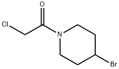 1-(4-BroMo-piperidin-1-yl)-2-chloro-ethanone 구조식 이미지