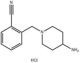 2-(4-아미노-피페리딘-1-일메틸)-벤조니트릴염산염 구조식 이미지