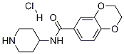 2,3-Dihydro-benzo[1,4]dioxine-6-carboxylic acid piperidin-4-ylaMide hydrochloride Structure