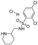 2,4-디클로로-N-피페리딘-2-일메틸-벤젠술폰아미드염산염 구조식 이미지