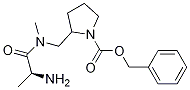 2-{[((S)-2-AMino-propionyl)-Methyl-aMino]-Methyl}-pyrrolidine-1-carboxylic acid benzyl ester 구조식 이미지