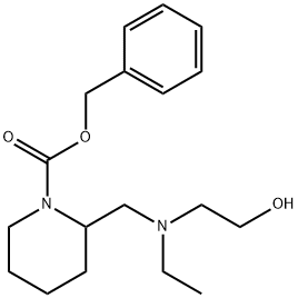 2-{[Ethyl-(2-hydroxy-ethyl)-aMino]-Methyl}-piperidine-1-carboxylic acid benzyl ester 구조식 이미지